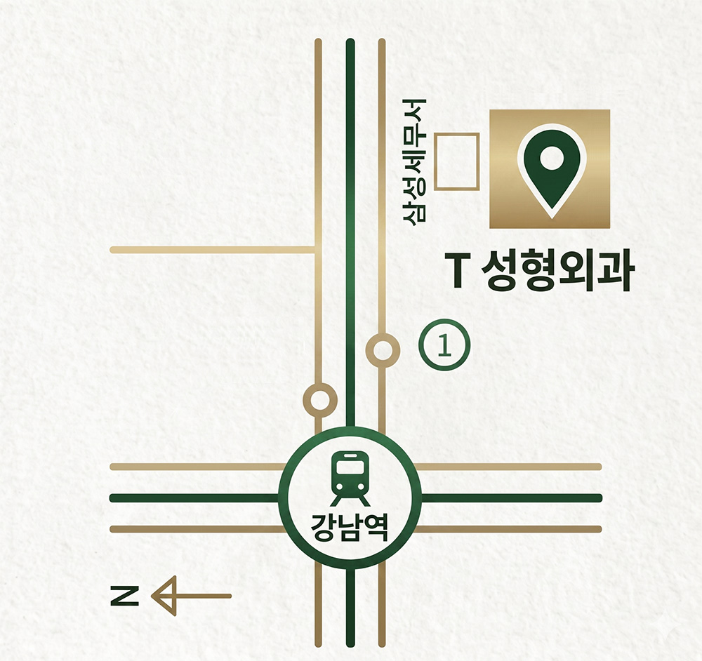 T 성형외과의원 약도